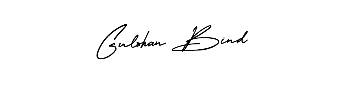 How to make Gulshan Bind name signature. Use AmerikaSignatureDemo-Regular style for creating short signs online. This is the latest handwritten sign. Gulshan Bind signature style 3 images and pictures png