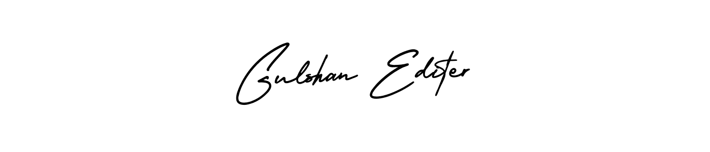 How to Draw Gulshan Editer signature style? AmerikaSignatureDemo-Regular is a latest design signature styles for name Gulshan Editer. Gulshan Editer signature style 3 images and pictures png