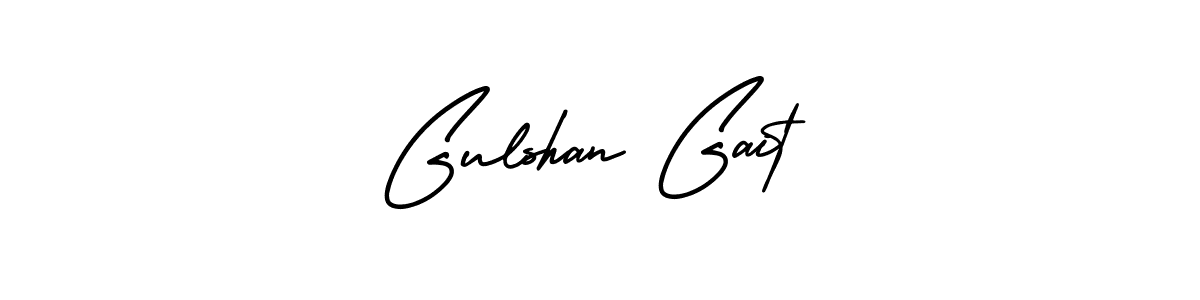 How to make Gulshan Gait name signature. Use AmerikaSignatureDemo-Regular style for creating short signs online. This is the latest handwritten sign. Gulshan Gait signature style 3 images and pictures png