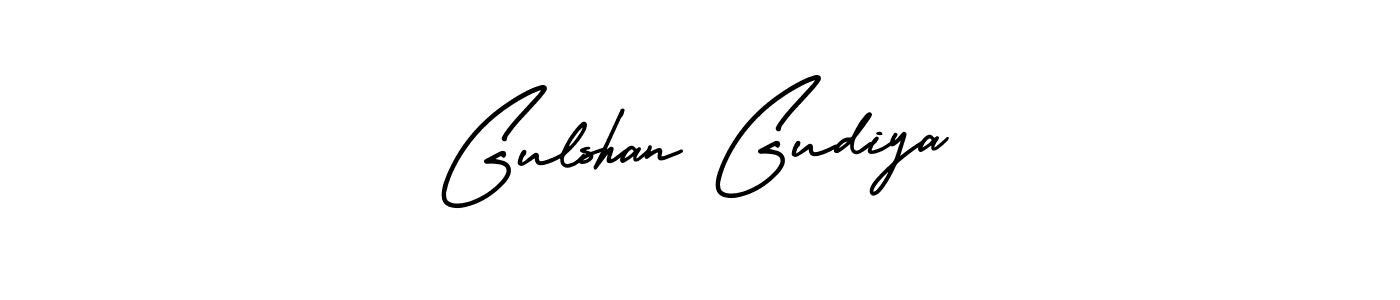 How to make Gulshan Gudiya name signature. Use AmerikaSignatureDemo-Regular style for creating short signs online. This is the latest handwritten sign. Gulshan Gudiya signature style 3 images and pictures png