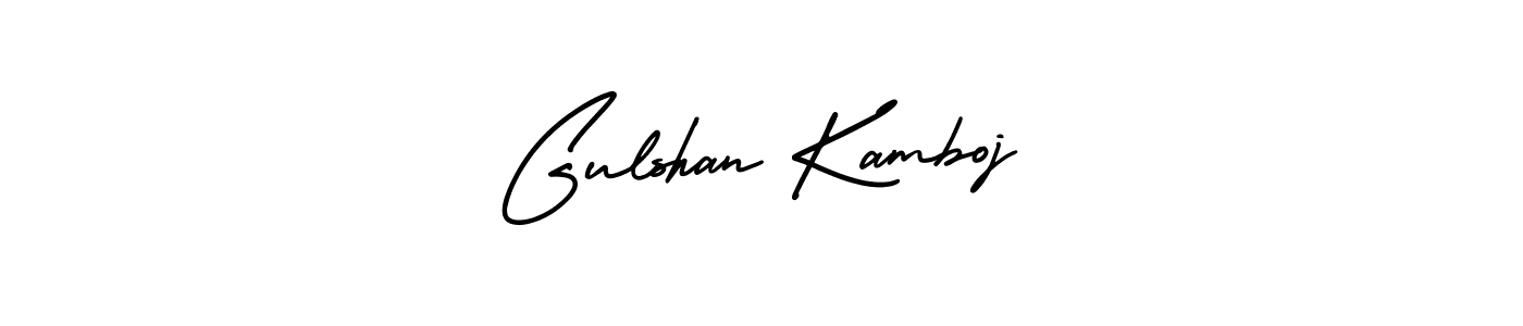 Gulshan Kamboj stylish signature style. Best Handwritten Sign (AmerikaSignatureDemo-Regular) for my name. Handwritten Signature Collection Ideas for my name Gulshan Kamboj. Gulshan Kamboj signature style 3 images and pictures png