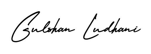 A modern signature idea for name Gulshan Ludhani using AmerikaSignatureDemo-Regular font. Clean strokes and elegant curves make it stand out instantly. Gulshan Ludhani signature style 3 images and pictures png
