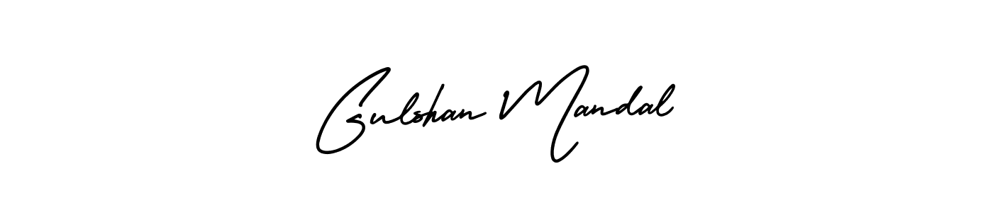 Use a signature maker to create a handwritten signature online. With this signature software, you can design (AmerikaSignatureDemo-Regular) your own signature for name Gulshan Mandal. Gulshan Mandal signature style 3 images and pictures png