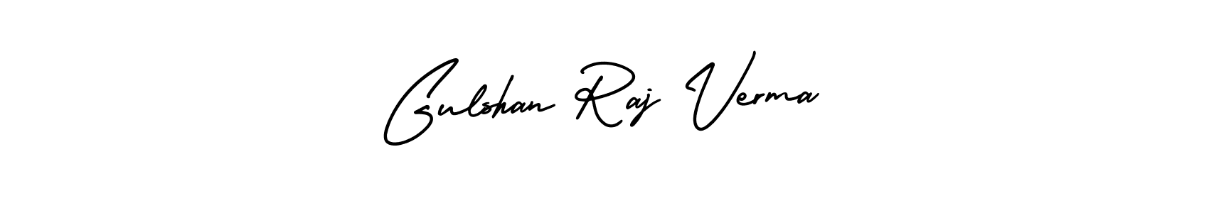 How to make Gulshan Raj Verma name signature. Use AmerikaSignatureDemo-Regular style for creating short signs online. This is the latest handwritten sign. Gulshan Raj Verma signature style 3 images and pictures png