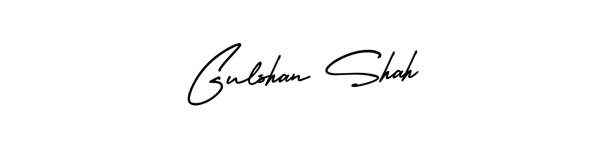 This is the best signature style for the Gulshan Shah name. Also you like these signature font (AmerikaSignatureDemo-Regular). Mix name signature. Gulshan Shah signature style 3 images and pictures png