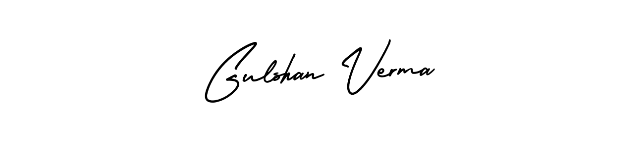 It looks lik you need a new signature style for name Gulshan Verma. Design unique handwritten (AmerikaSignatureDemo-Regular) signature with our free signature maker in just a few clicks. Gulshan Verma signature style 3 images and pictures png