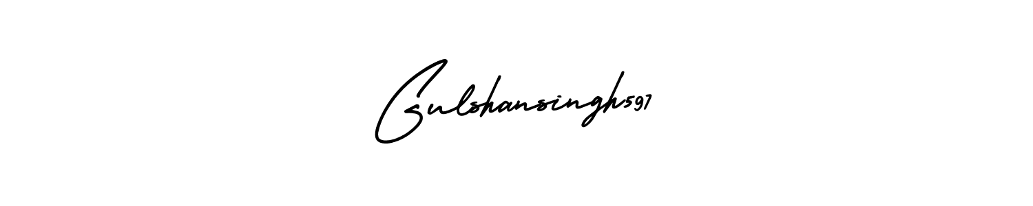 AmerikaSignatureDemo-Regular is a professional signature style that is perfect for those who want to add a touch of class to their signature. It is also a great choice for those who want to make their signature more unique. Get Gulshansingh597 name to fancy signature for free. Gulshansingh597 signature style 3 images and pictures png