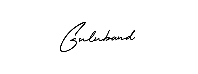 Create a beautiful signature design for name Guluband. With this signature (AmerikaSignatureDemo-Regular) fonts, you can make a handwritten signature for free. Guluband signature style 3 images and pictures png