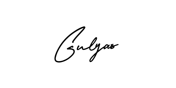 Make a beautiful signature design for name Gulyas. With this signature (AmerikaSignatureDemo-Regular) style, you can create a handwritten signature for free. Gulyas signature style 3 images and pictures png