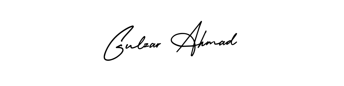 You should practise on your own different ways (AmerikaSignatureDemo-Regular) to write your name (Gulzar Ahmad) in signature. don't let someone else do it for you. Gulzar Ahmad signature style 3 images and pictures png