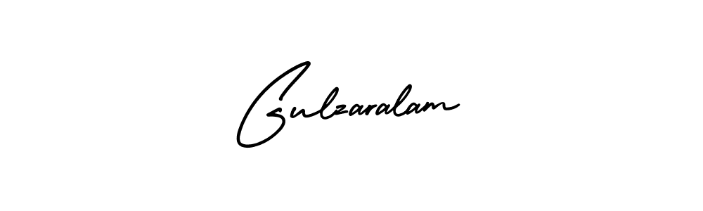 Gulzaralam stylish signature style. Best Handwritten Sign (AmerikaSignatureDemo-Regular) for my name. Handwritten Signature Collection Ideas for my name Gulzaralam. Gulzaralam signature style 3 images and pictures png