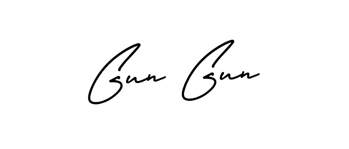 Also You can easily find your signature by using the search form. We will create Gun Gun name handwritten signature images for you free of cost using AmerikaSignatureDemo-Regular sign style. Gun Gun signature style 3 images and pictures png