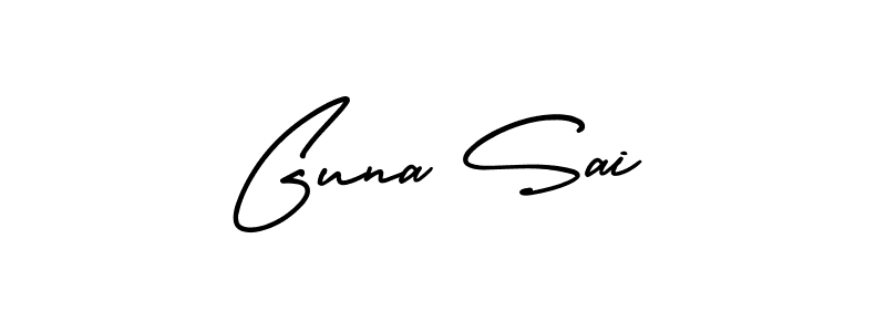 Best and Professional Signature Style for Guna Sai. AmerikaSignatureDemo-Regular Best Signature Style Collection. Guna Sai signature style 3 images and pictures png