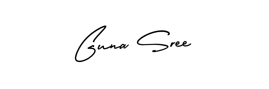 Also we have Guna Sree name is the best signature style. Create professional handwritten signature collection using AmerikaSignatureDemo-Regular autograph style. Guna Sree signature style 3 images and pictures png