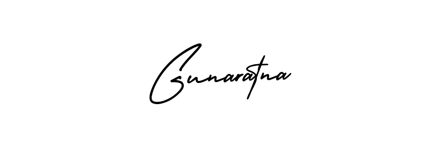 Design your own signature with our free online signature maker. With this signature software, you can create a handwritten (AmerikaSignatureDemo-Regular) signature for name Gunaratna. Gunaratna signature style 3 images and pictures png
