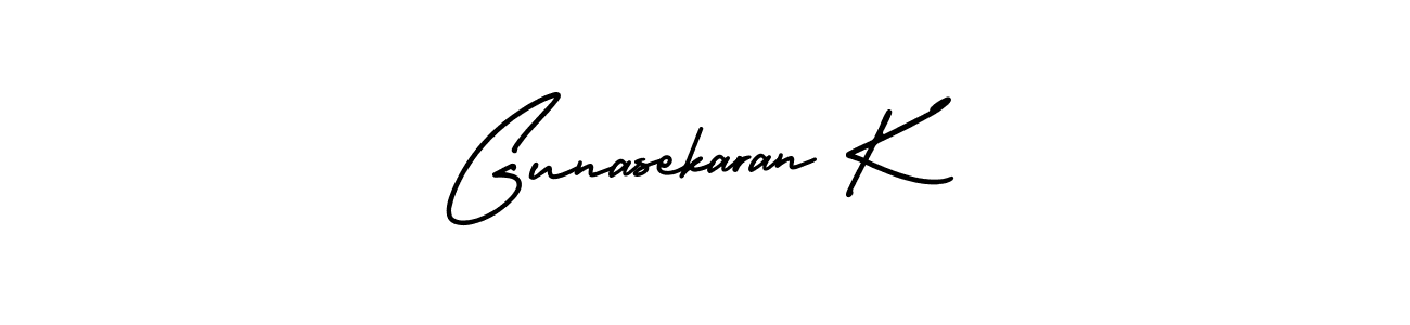 if you are searching for the best signature style for your name Gunasekaran K. so please give up your signature search. here we have designed multiple signature styles  using AmerikaSignatureDemo-Regular. Gunasekaran K signature style 3 images and pictures png