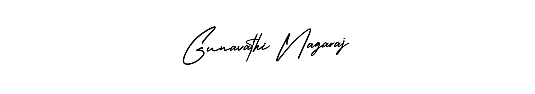 Make a beautiful signature design for name Gunavathi Nagaraj. With this signature (AmerikaSignatureDemo-Regular) style, you can create a handwritten signature for free. Gunavathi Nagaraj signature style 3 images and pictures png