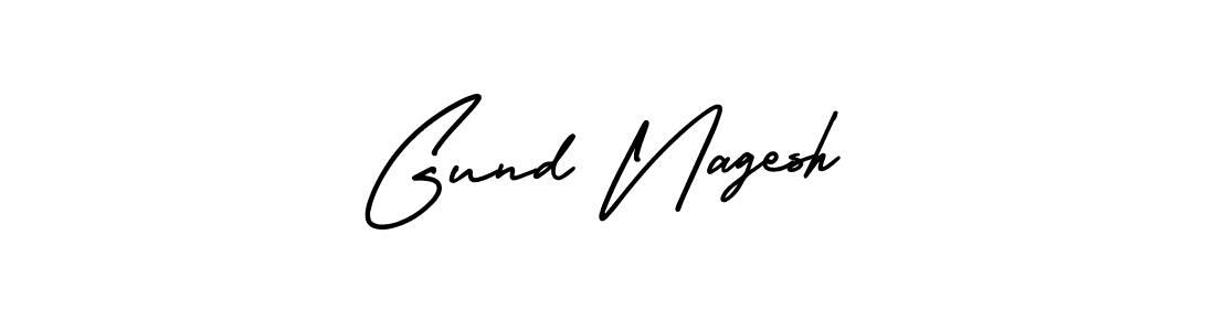 Gund Nagesh stylish signature style. Best Handwritten Sign (AmerikaSignatureDemo-Regular) for my name. Handwritten Signature Collection Ideas for my name Gund Nagesh. Gund Nagesh signature style 3 images and pictures png