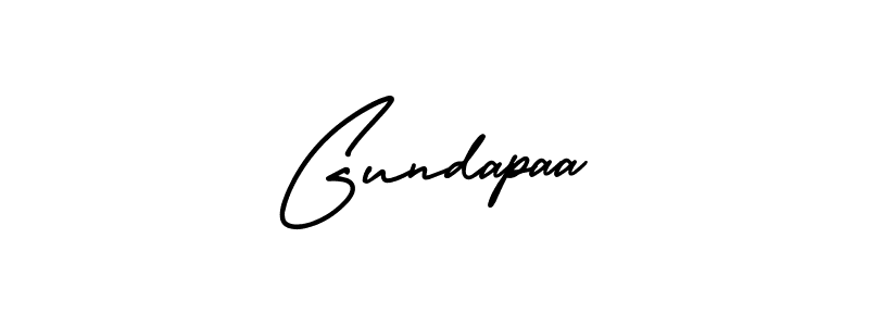 You should practise on your own different ways (AmerikaSignatureDemo-Regular) to write your name (Gundapaa) in signature. don't let someone else do it for you. Gundapaa signature style 3 images and pictures png