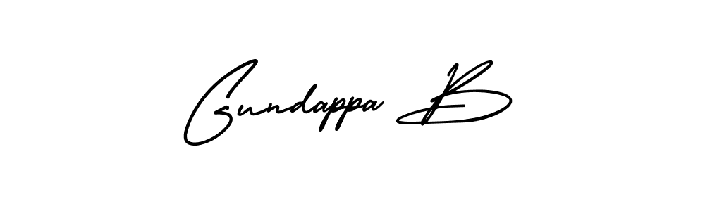 How to make Gundappa B signature? AmerikaSignatureDemo-Regular is a professional autograph style. Create handwritten signature for Gundappa B name. Gundappa B signature style 3 images and pictures png