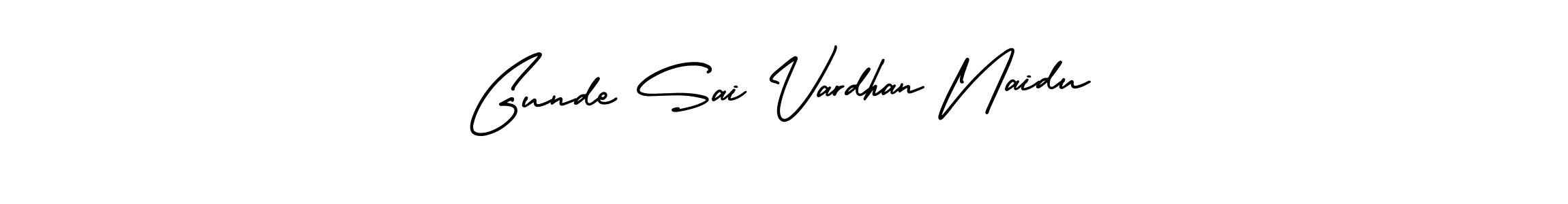 Create a beautiful signature design for name Gunde Sai Vardhan Naidu. With this signature (AmerikaSignatureDemo-Regular) fonts, you can make a handwritten signature for free. Gunde Sai Vardhan Naidu signature style 3 images and pictures png