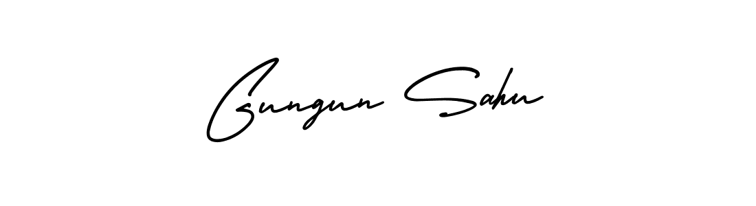 Make a short Gungun Sahu signature style. Manage your documents anywhere anytime using AmerikaSignatureDemo-Regular. Create and add eSignatures, submit forms, share and send files easily. Gungun Sahu signature style 3 images and pictures png