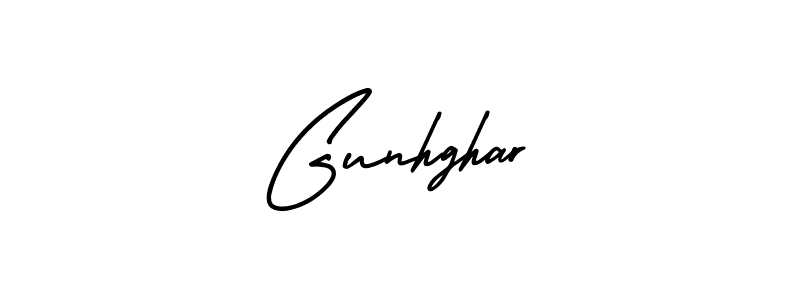 Make a beautiful signature design for name Gunhghar. With this signature (AmerikaSignatureDemo-Regular) style, you can create a handwritten signature for free. Gunhghar signature style 3 images and pictures png