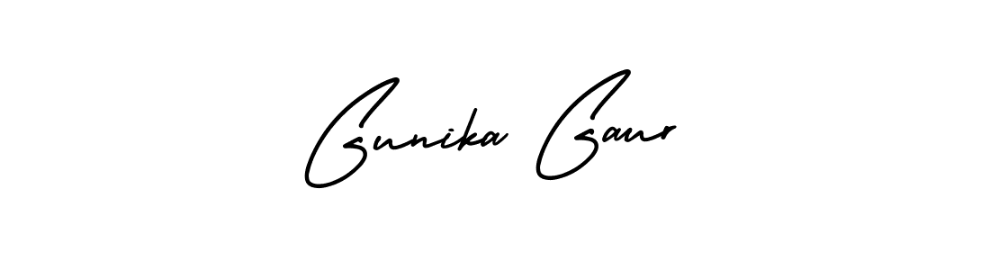 Similarly AmerikaSignatureDemo-Regular is the best handwritten signature design. Signature creator online .You can use it as an online autograph creator for name Gunika Gaur. Gunika Gaur signature style 3 images and pictures png