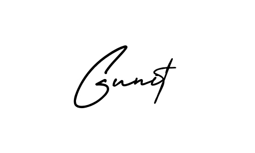 Create a beautiful signature design for name Gunit. With this signature (AmerikaSignatureDemo-Regular) fonts, you can make a handwritten signature for free. Gunit signature style 3 images and pictures png
