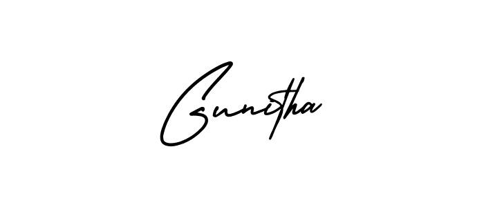 Similarly AmerikaSignatureDemo-Regular is the best handwritten signature design. Signature creator online .You can use it as an online autograph creator for name Gunitha. Gunitha signature style 3 images and pictures png