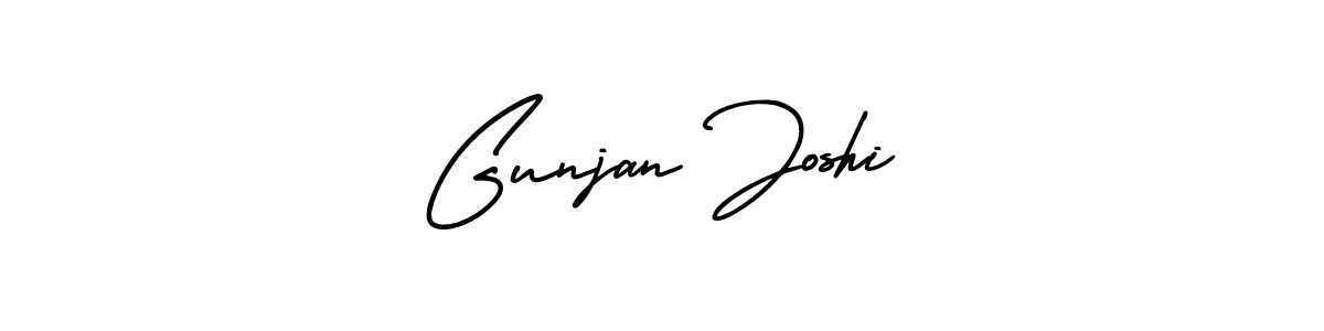 You should practise on your own different ways (AmerikaSignatureDemo-Regular) to write your name (Gunjan Joshi) in signature. don't let someone else do it for you. Gunjan Joshi signature style 3 images and pictures png