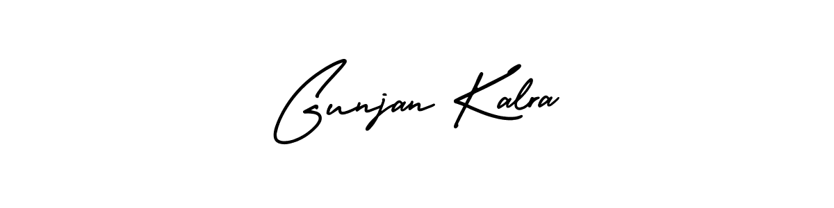 Gunjan Kalra stylish signature style. Best Handwritten Sign (AmerikaSignatureDemo-Regular) for my name. Handwritten Signature Collection Ideas for my name Gunjan Kalra. Gunjan Kalra signature style 3 images and pictures png