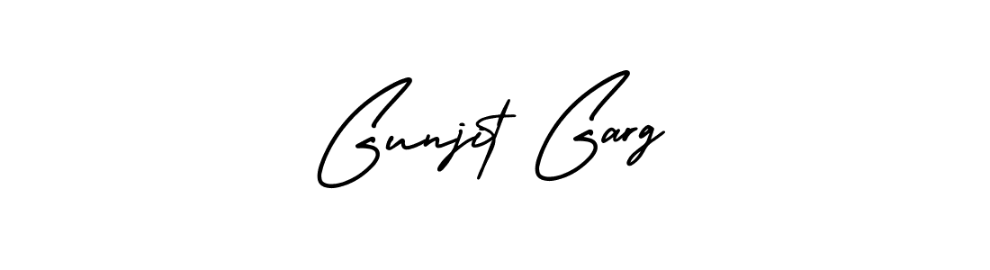 if you are searching for the best signature style for your name Gunjit Garg. so please give up your signature search. here we have designed multiple signature styles  using AmerikaSignatureDemo-Regular. Gunjit Garg signature style 3 images and pictures png