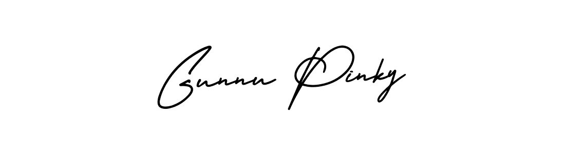This is the best signature style for the Gunnu Pinky name. Also you like these signature font (AmerikaSignatureDemo-Regular). Mix name signature. Gunnu Pinky signature style 3 images and pictures png