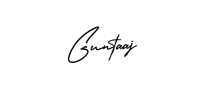 Guntaaj stylish signature style. Best Handwritten Sign (AmerikaSignatureDemo-Regular) for my name. Handwritten Signature Collection Ideas for my name Guntaaj. Guntaaj signature style 3 images and pictures png