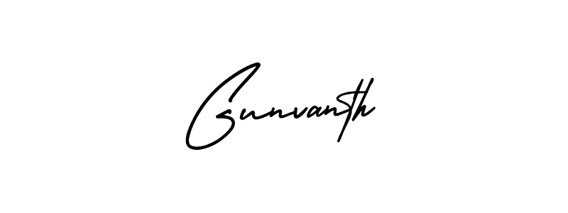 Best and Professional Signature Style for Gunvanth. AmerikaSignatureDemo-Regular Best Signature Style Collection. Gunvanth signature style 3 images and pictures png