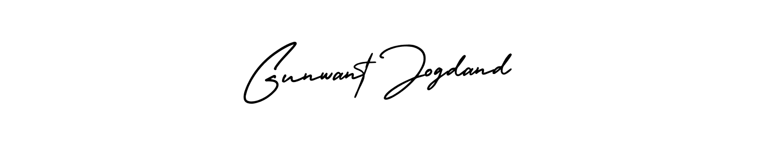 How to make Gunwant Jogdand name signature. Use AmerikaSignatureDemo-Regular style for creating short signs online. This is the latest handwritten sign. Gunwant Jogdand signature style 3 images and pictures png