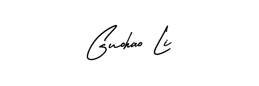 How to make Guohao Li signature? AmerikaSignatureDemo-Regular is a professional autograph style. Create handwritten signature for Guohao Li name. Guohao Li signature style 3 images and pictures png