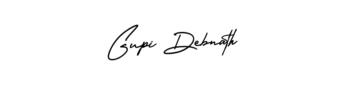 Make a beautiful signature design for name Gupi Debnath. With this signature (AmerikaSignatureDemo-Regular) style, you can create a handwritten signature for free. Gupi Debnath signature style 3 images and pictures png