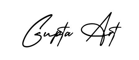 Master the art of signing with Gupta Art written in fluent AmerikaSignatureDemo-Regular script. A great template to practice and refine your handwriting. Gupta Art signature style 3 images and pictures png