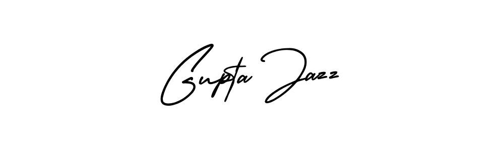 Similarly AmerikaSignatureDemo-Regular is the best handwritten signature design. Signature creator online .You can use it as an online autograph creator for name Gupta Jazz. Gupta Jazz signature style 3 images and pictures png