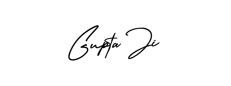 Make a beautiful signature design for name Gupta Ji. With this signature (AmerikaSignatureDemo-Regular) style, you can create a handwritten signature for free. Gupta Ji signature style 3 images and pictures png