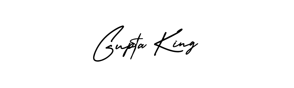 You should practise on your own different ways (AmerikaSignatureDemo-Regular) to write your name (Gupta King) in signature. don't let someone else do it for you. Gupta King signature style 3 images and pictures png