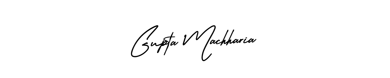 Design your own signature with our free online signature maker. With this signature software, you can create a handwritten (AmerikaSignatureDemo-Regular) signature for name Gupta Machharia. Gupta Machharia signature style 3 images and pictures png