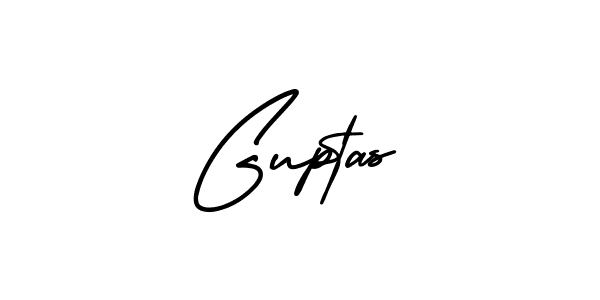 How to make Guptas signature? AmerikaSignatureDemo-Regular is a professional autograph style. Create handwritten signature for Guptas name. Guptas signature style 3 images and pictures png