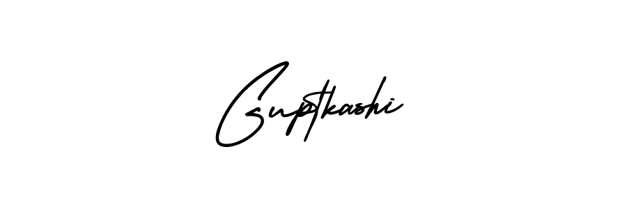 How to make Guptkashi name signature. Use AmerikaSignatureDemo-Regular style for creating short signs online. This is the latest handwritten sign. Guptkashi signature style 3 images and pictures png