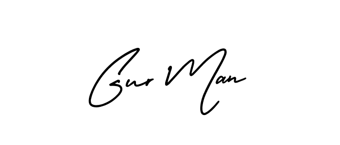 This is the best signature style for the Gur Man name. Also you like these signature font (AmerikaSignatureDemo-Regular). Mix name signature. Gur Man signature style 3 images and pictures png