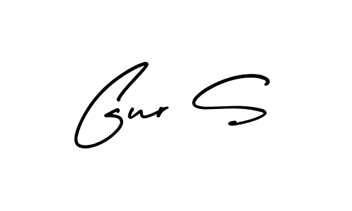 if you are searching for the best signature style for your name Gur S. so please give up your signature search. here we have designed multiple signature styles  using AmerikaSignatureDemo-Regular. Gur S signature style 3 images and pictures png