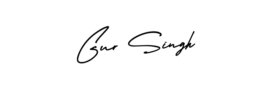 Create a beautiful signature design for name Gur Singh. With this signature (AmerikaSignatureDemo-Regular) fonts, you can make a handwritten signature for free. Gur Singh signature style 3 images and pictures png