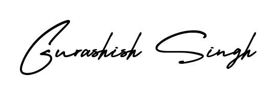 The AmerikaSignatureDemo-Regular lettering style adds unique flourish to name Gurashish Singh. Stand out with a custom digital autograph made in seconds. Gurashish Singh signature style 3 images and pictures png